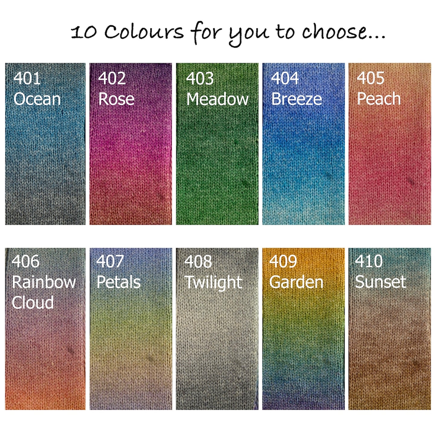 Cloud Soft Gradient Ombre Yarn – DK Weight, Cotton-Acrylic Blend (100g / 220m)