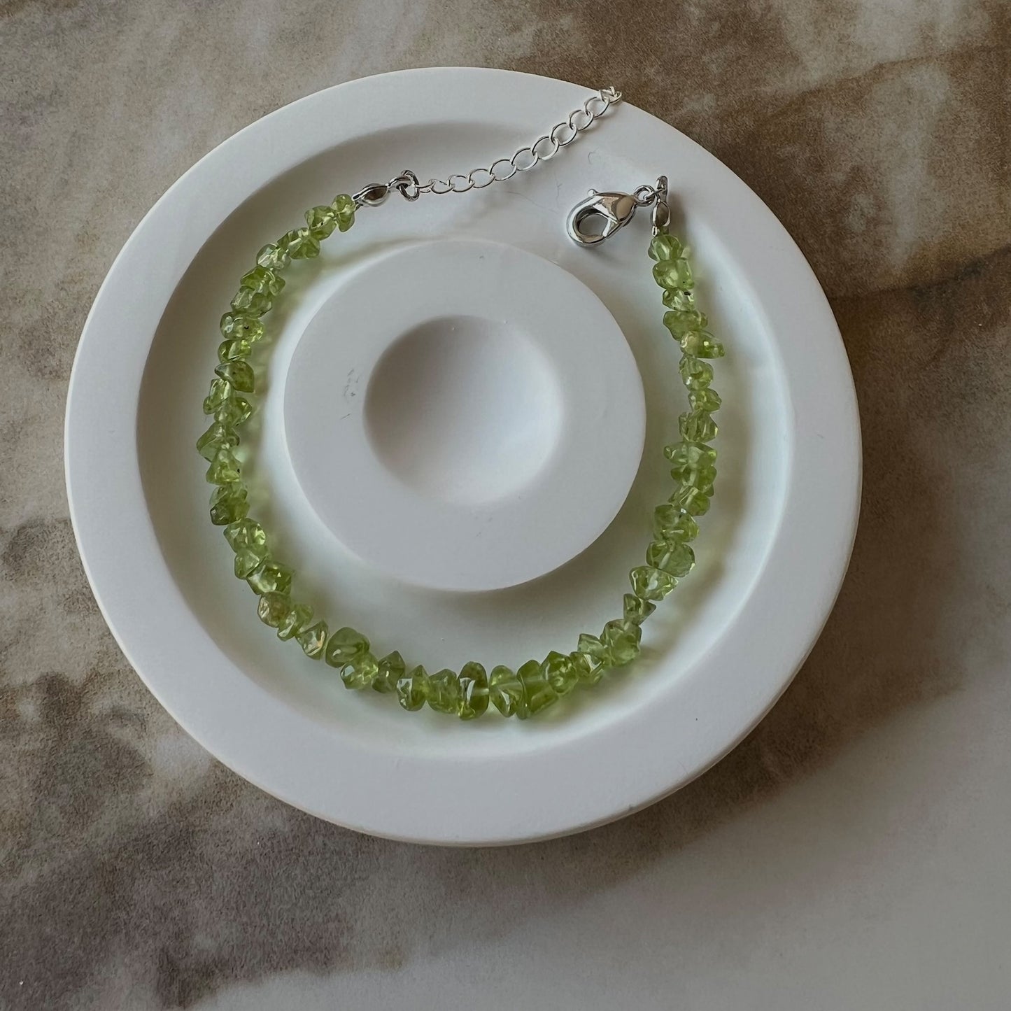 Prehnite Adjustable Bracelet - Promote deep inner healing, tranquility, release emotional baggage; Fit for wrist size 16 to 20cm