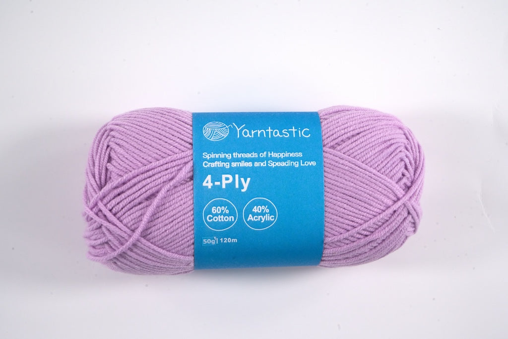 4 Ply Cotton Acrylic Blended Yarn (@50g) (aka. Milk Cotton)