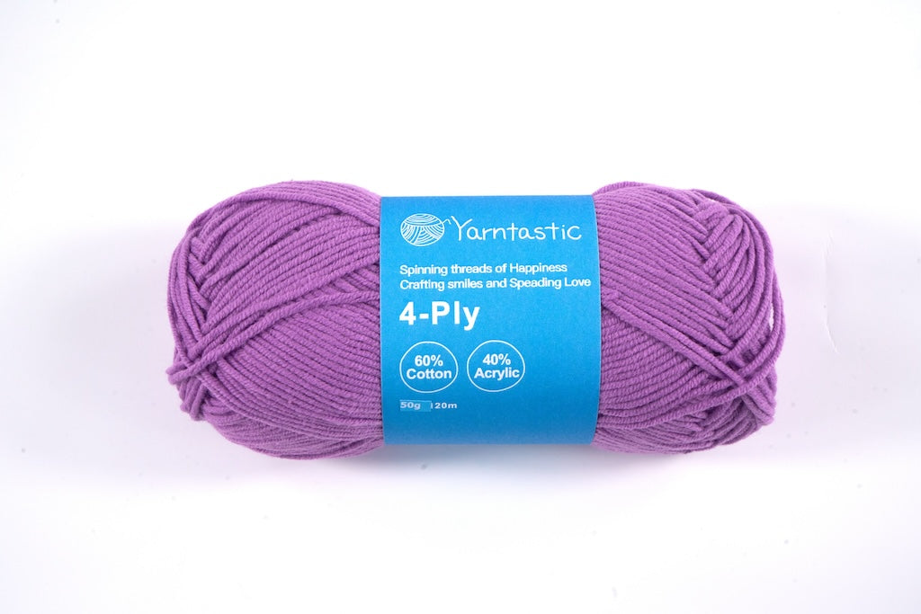 4 Ply Cotton Acrylic Blended Yarn (@50g) (aka. Milk Cotton)