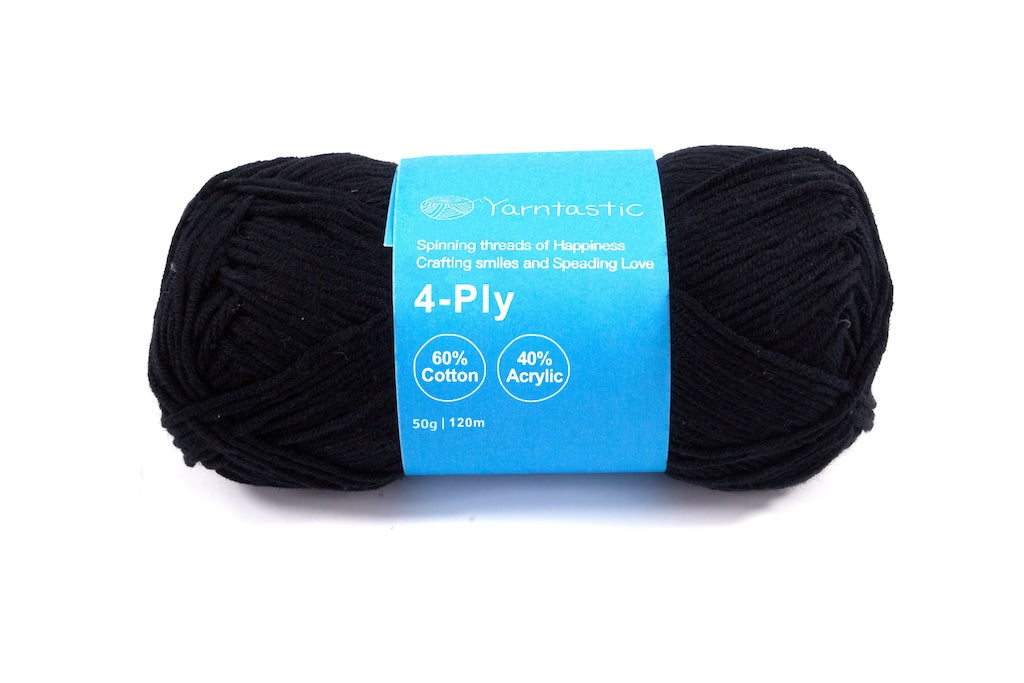 4 Ply Cotton Acrylic Blended Yarn (@50g) (aka. Milk Cotton)