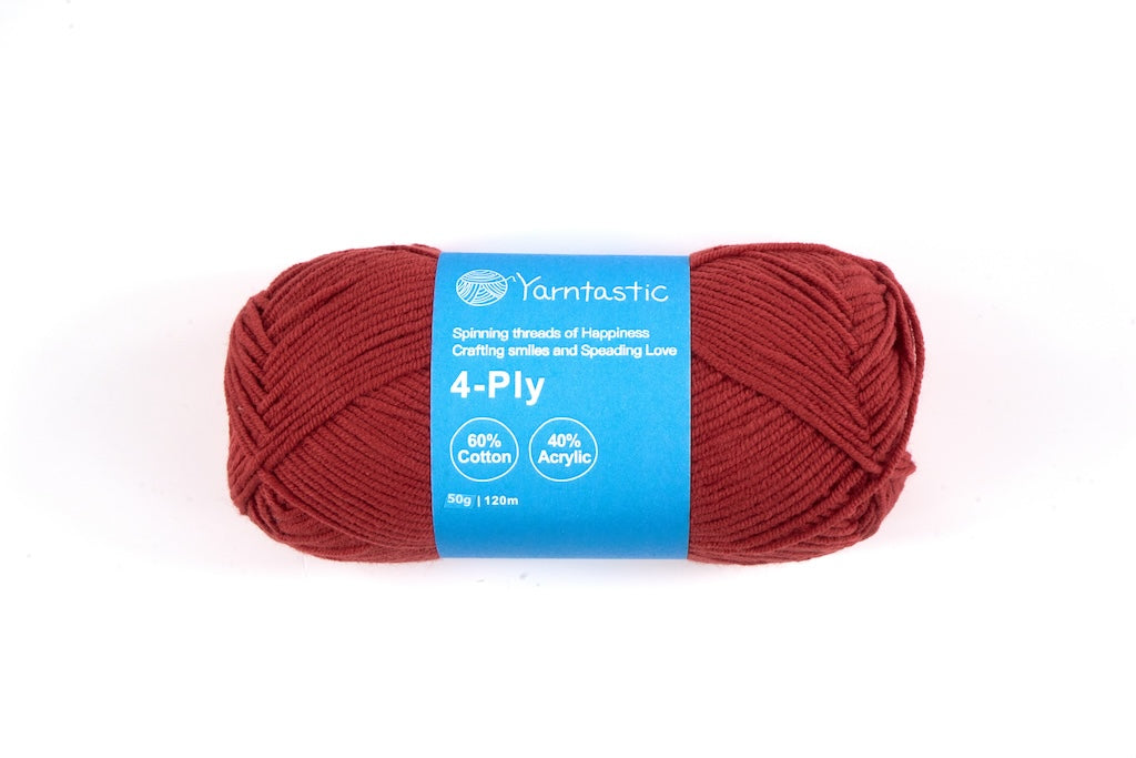 4 Ply Cotton Acrylic Blended Yarn (@50g) (aka. Milk Cotton)