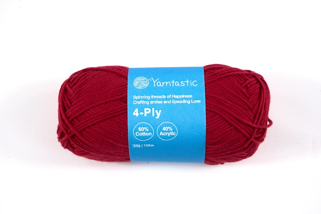 4 Ply Cotton Acrylic Blended Yarn (@50g) (aka. Milk Cotton)