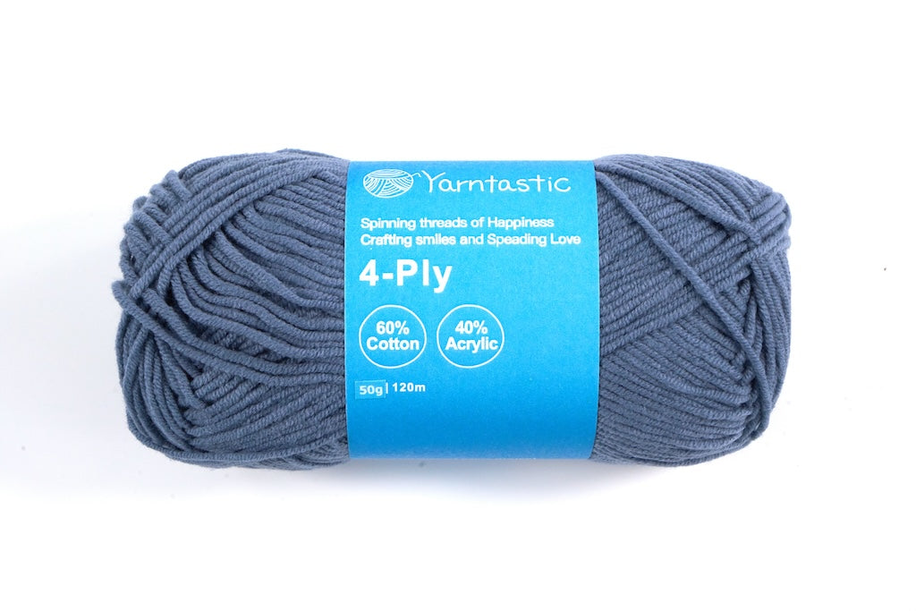 4 Ply Cotton Acrylic Blended Yarn (@50g) (aka. Milk Cotton)