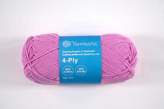 4 Ply Cotton Acrylic Blended Yarn (@50g) (aka. Milk Cotton)