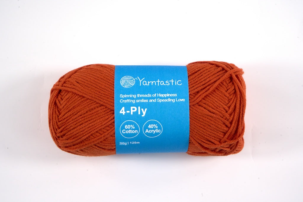 4 Ply Cotton Acrylic Blended Yarn (@50g) (aka. Milk Cotton)