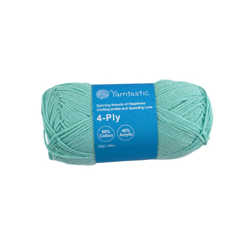 4-Ply Cotton-Acrylic Blended Yarn - Milk Cotton (50g)