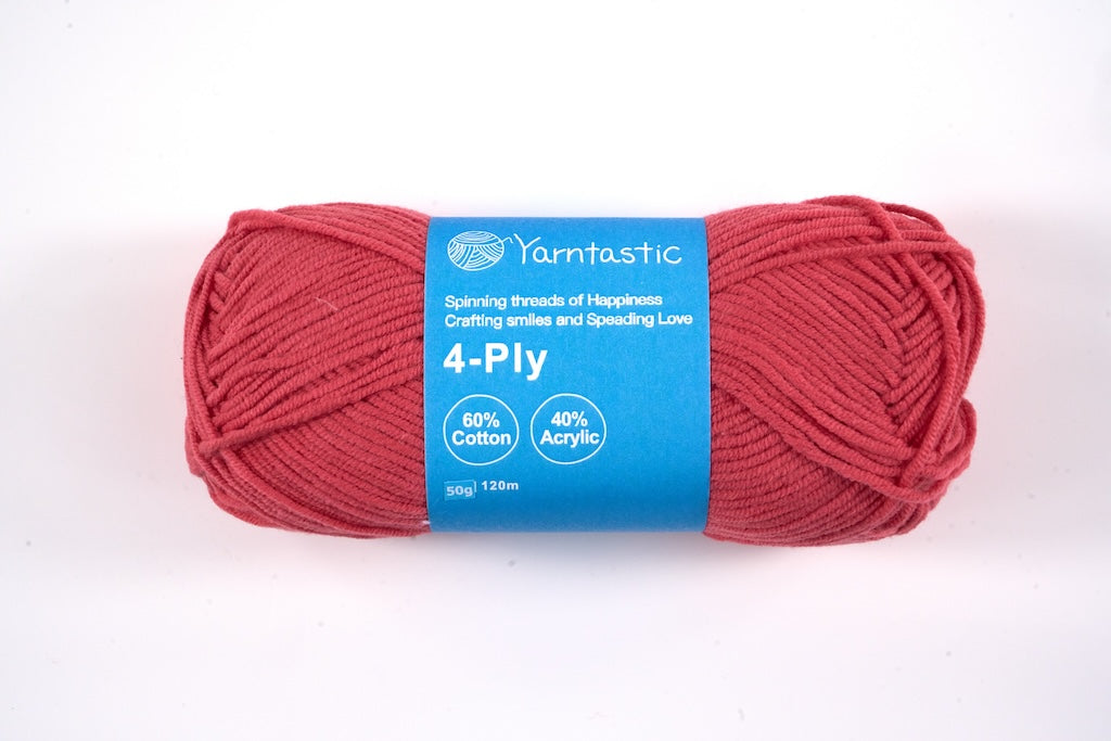 4 Ply Cotton Acrylic Blended Yarn (@50g) (aka. Milk Cotton)