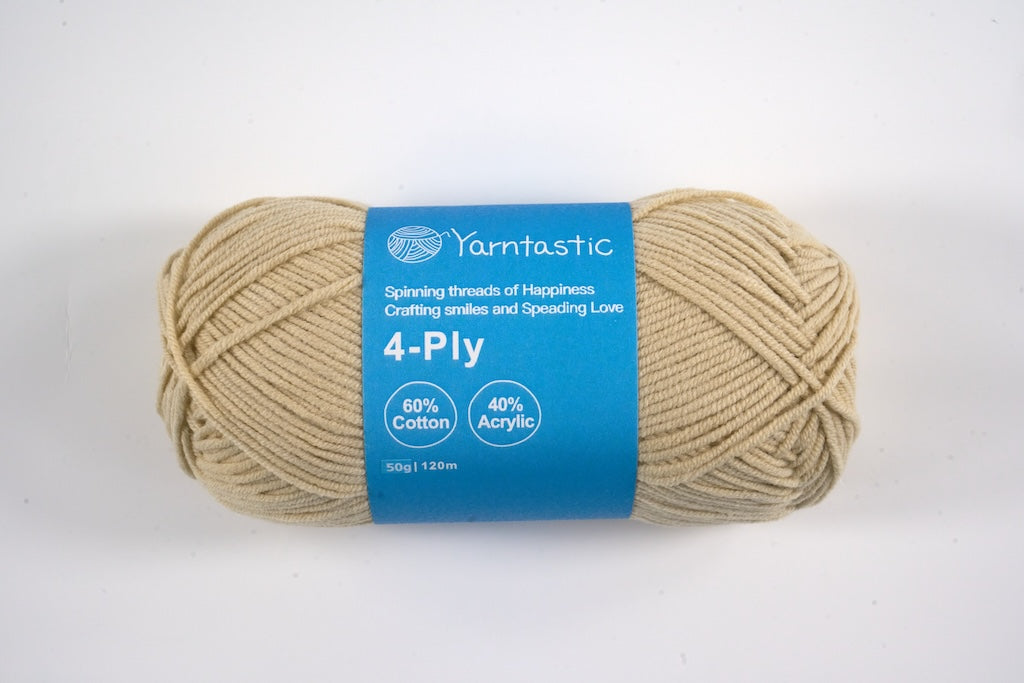 4 Ply Cotton Acrylic Blended Yarn (@50g) (aka. Milk Cotton)