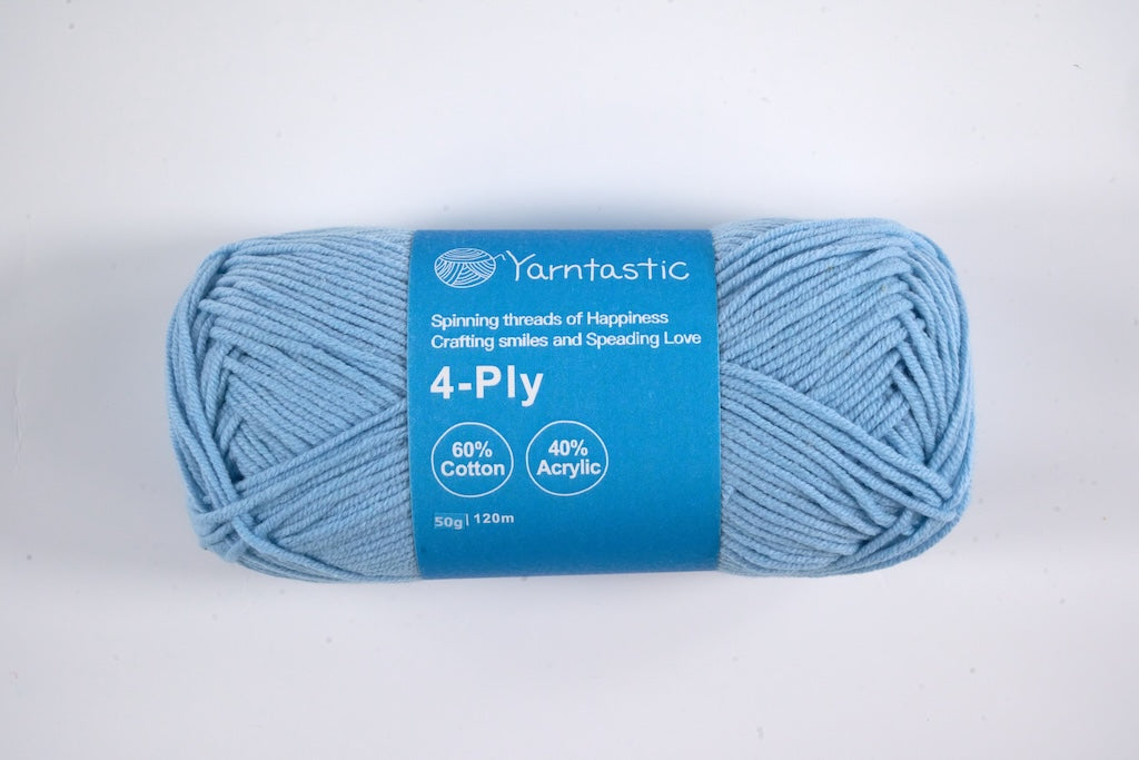 4 Ply Cotton Acrylic Blended Yarn (@50g) (aka. Milk Cotton)