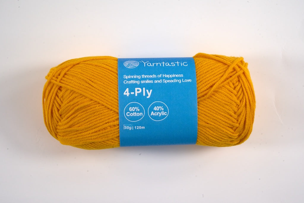 4 Ply Cotton Acrylic Blended Yarn (@50g) (aka. Milk Cotton)