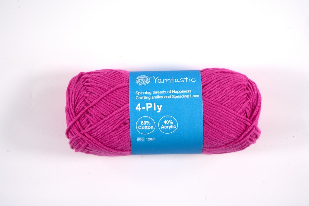 4 Ply Cotton Acrylic Blended Yarn (@50g) (aka. Milk Cotton)