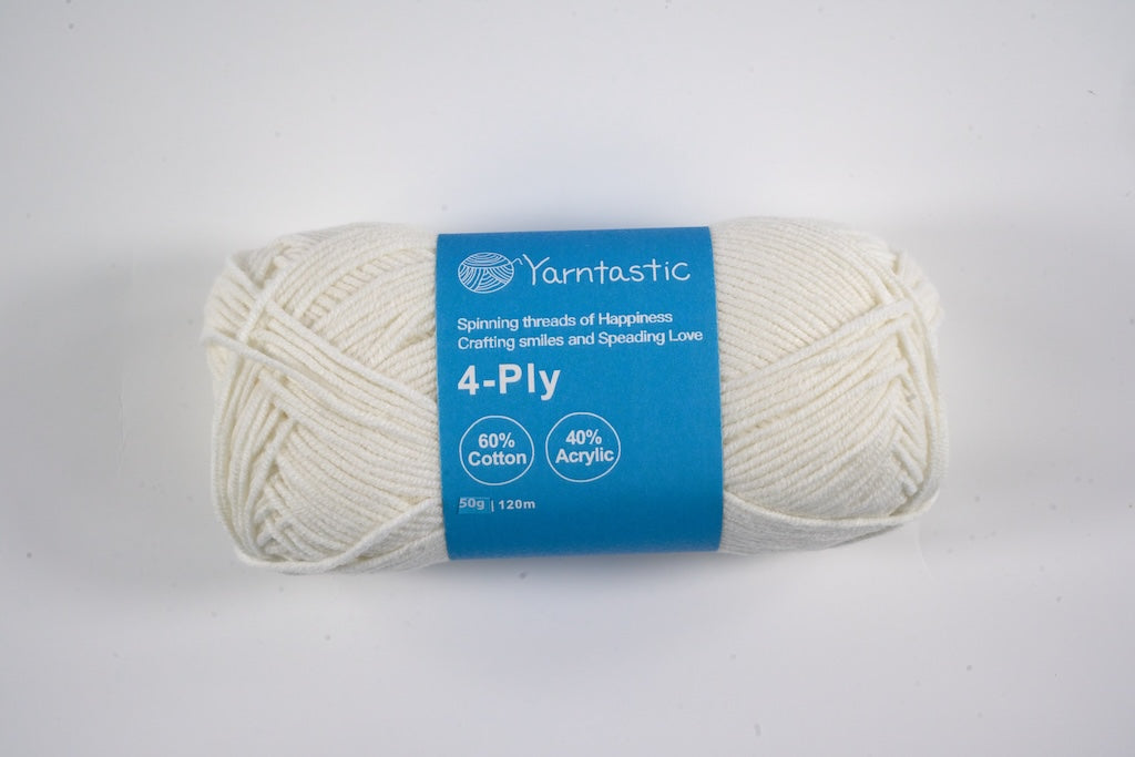 4 Ply Cotton Acrylic Blended Yarn (@50g) (aka. Milk Cotton)