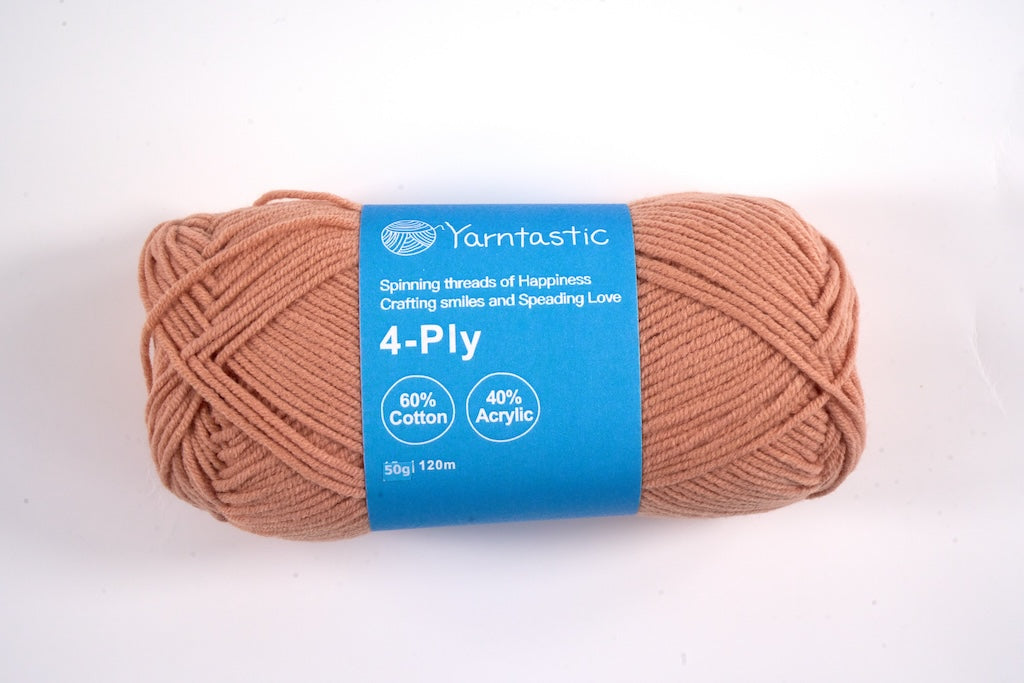 4 Ply Cotton Acrylic Blended Yarn (@50g) (aka. Milk Cotton)