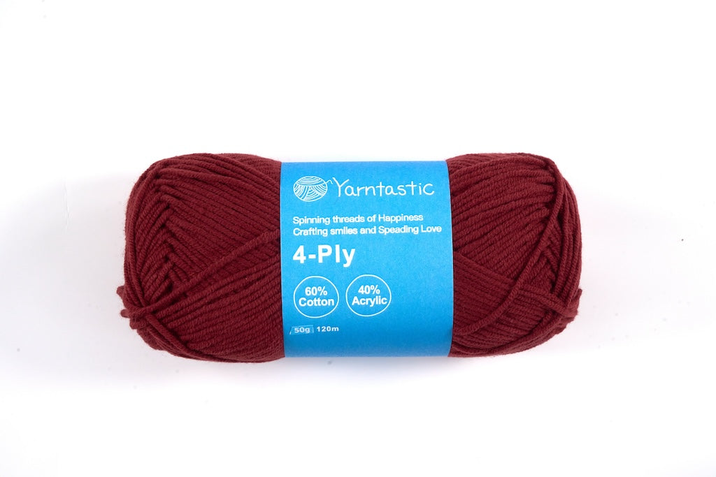 4 Ply Cotton Acrylic Blended Yarn (@50g) (aka. Milk Cotton)