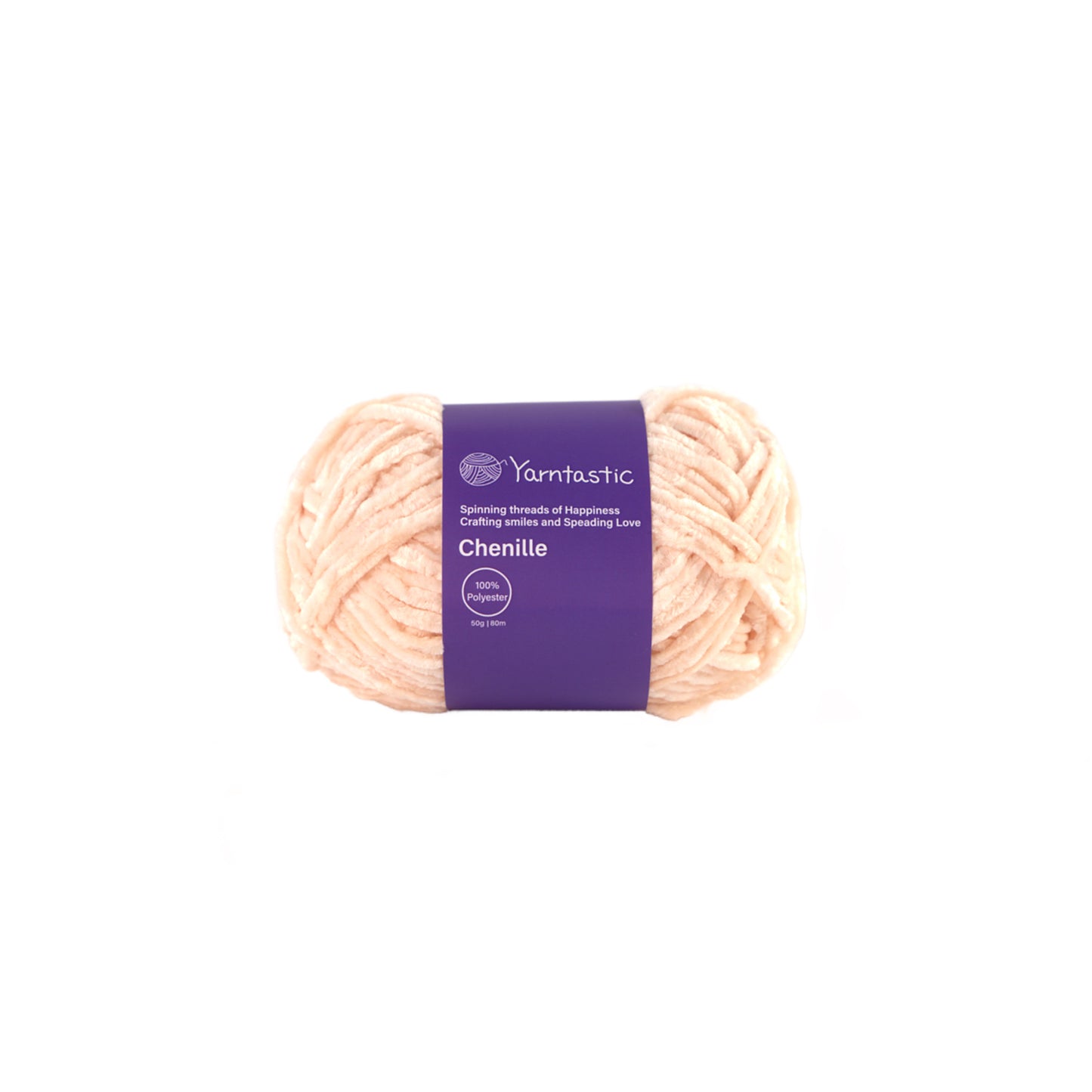 Yarntastic Chenille Velvet Yarn, 24 Colour Choices, 50g / 80m, About Aran to Chunky Weight