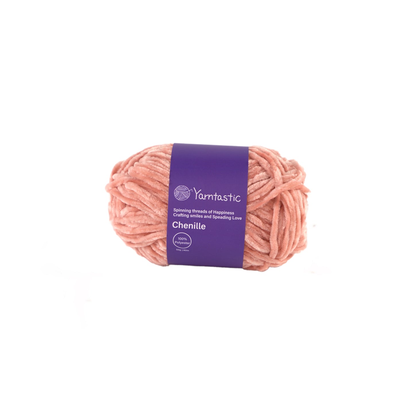 Yarntastic Chenille Velvet Yarn, 24 Colour Choices, 50g / 80m, About Aran to Chunky Weight