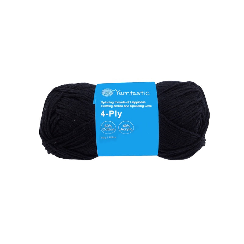 4-Ply Cotton-Acrylic Blended Yarn - Milk Cotton (50g)