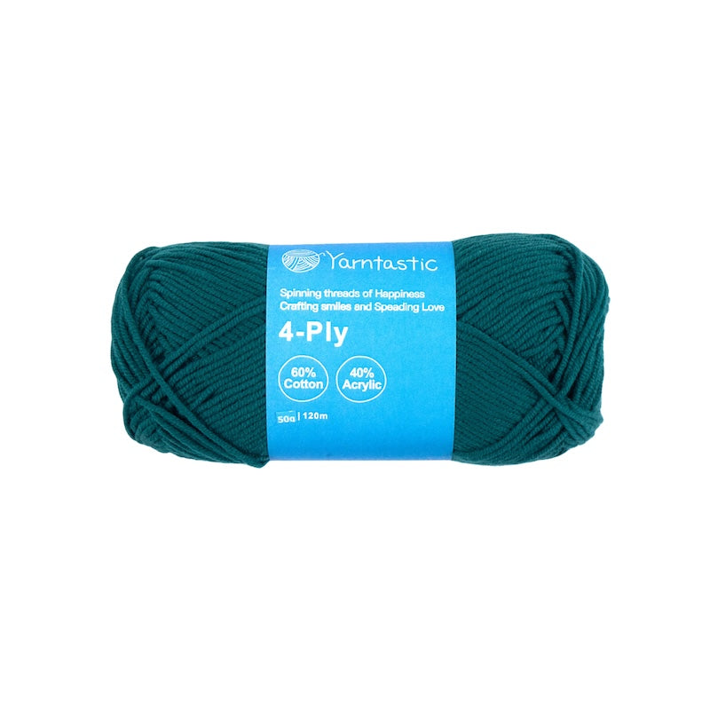 4-Ply Cotton-Acrylic Blended Yarn - Milk Cotton (50g)