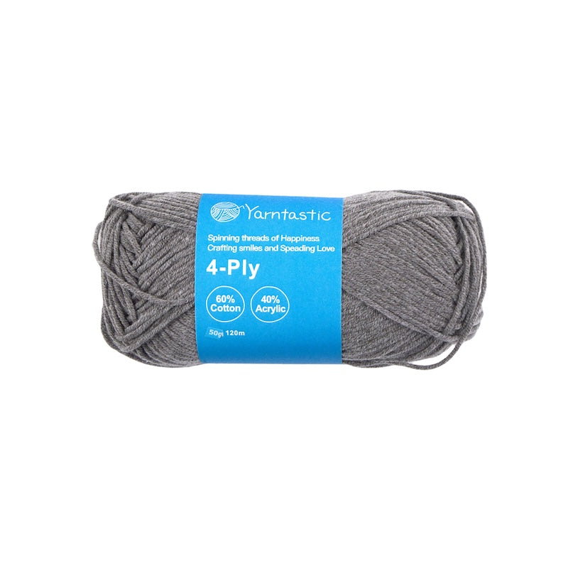 4-Ply Cotton-Acrylic Blended Yarn - Milk Cotton (50g)