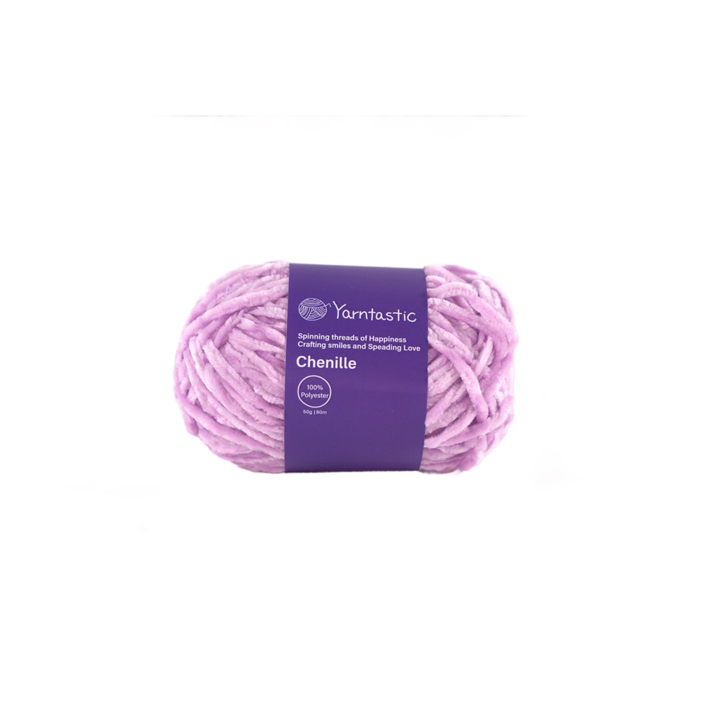 Yarntastic Chenille Velvet Yarn, 24 Colour Choices, 50g / 80m, About Aran to Chunky Weight