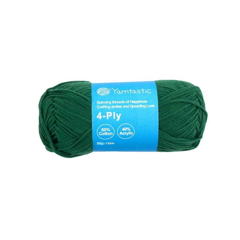 4-Ply Cotton-Acrylic Blended Yarn - Milk Cotton (50g)