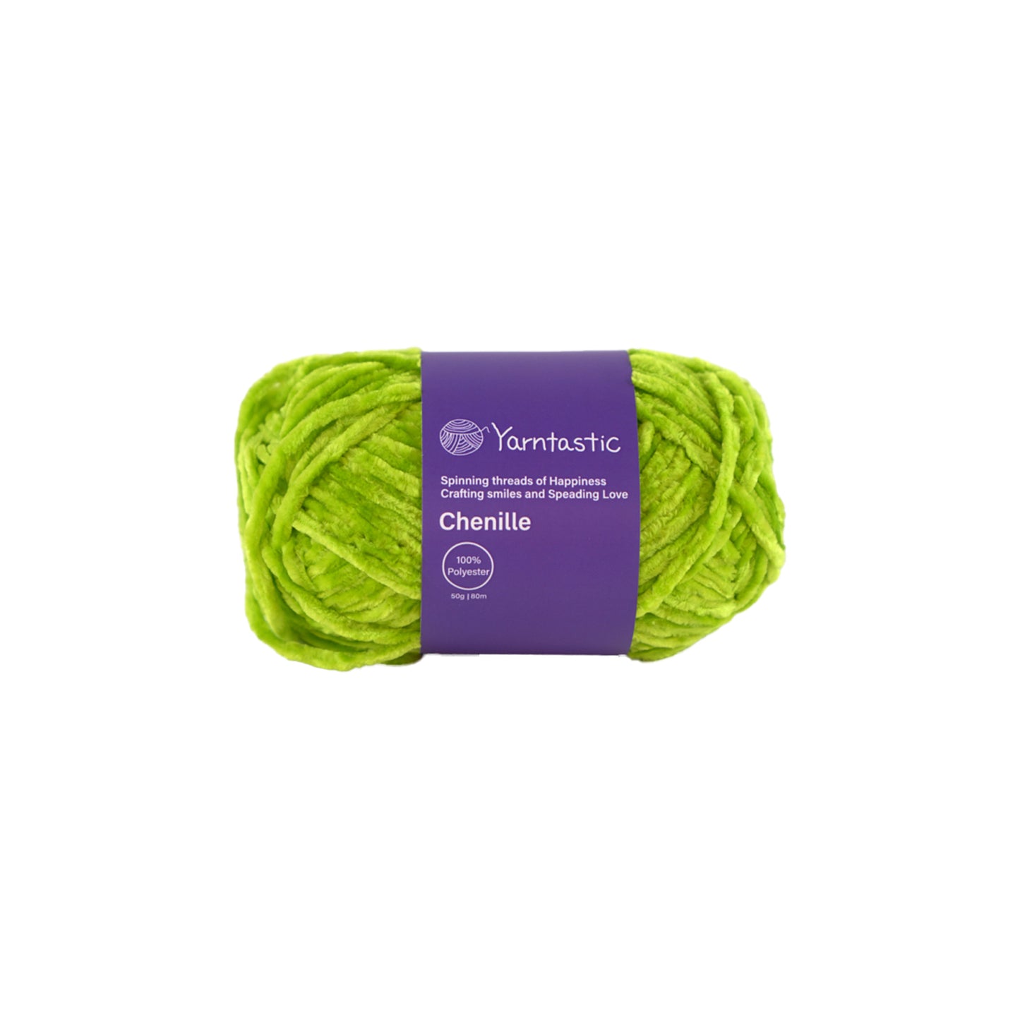 Yarntastic Chenille Velvet Yarn, 24 Colour Choices, 50g / 80m, About Aran to Chunky Weight