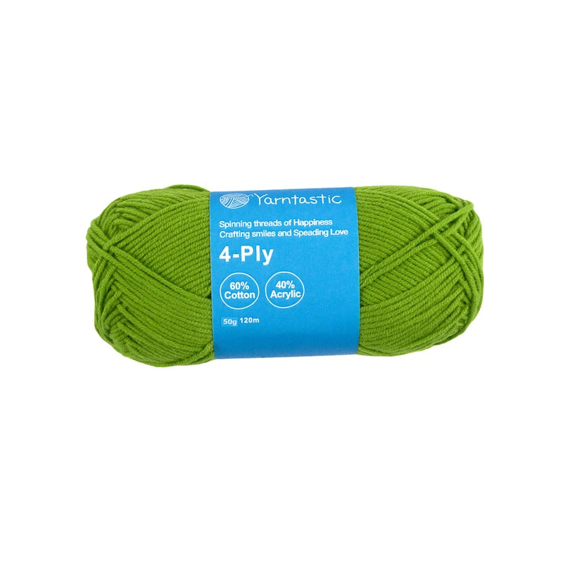 4-Ply Cotton-Acrylic Blended Yarn - Milk Cotton (50g)