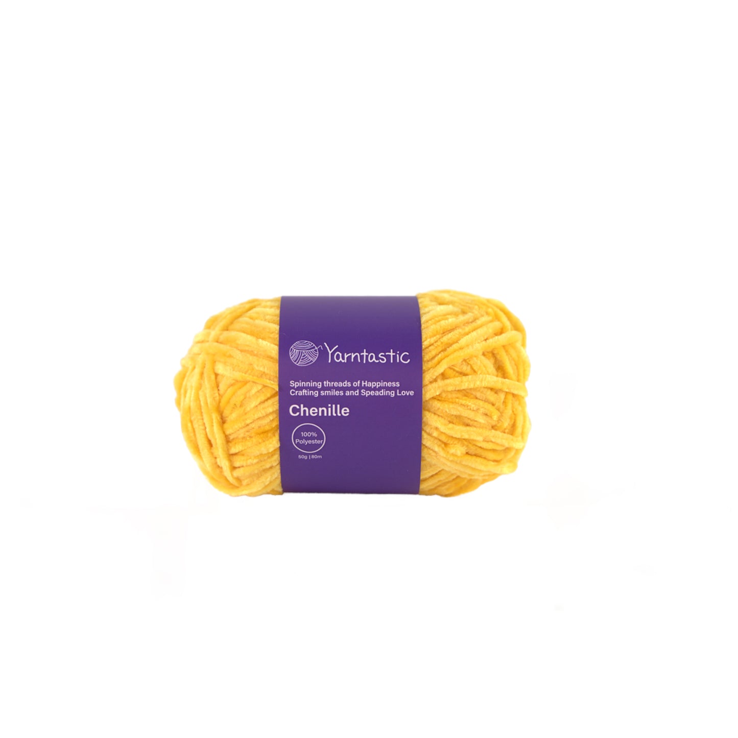 Yarntastic Chenille Velvet Yarn, 24 Colour Choices, 50g / 80m, About Aran to Chunky Weight