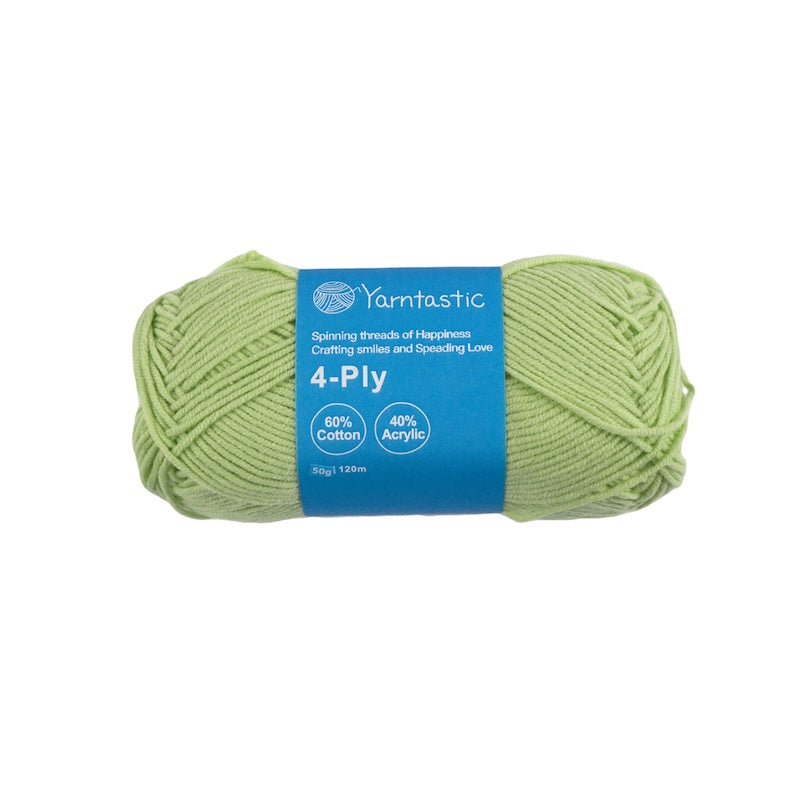4-Ply Cotton-Acrylic Blended Yarn - Milk Cotton (50g)
