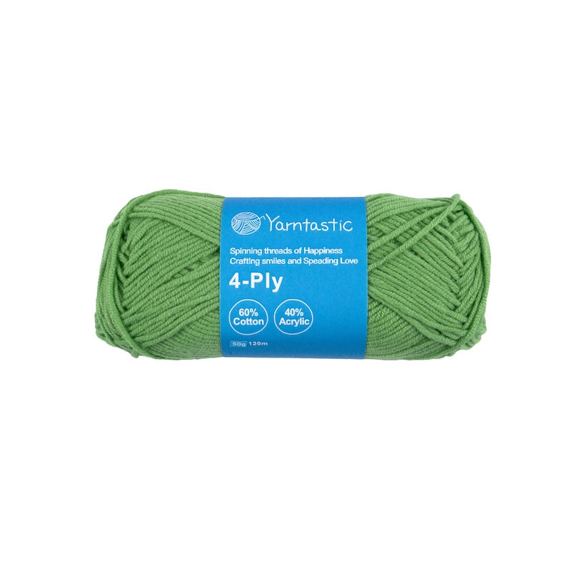 4-Ply Cotton-Acrylic Blended Yarn - Milk Cotton (50g)