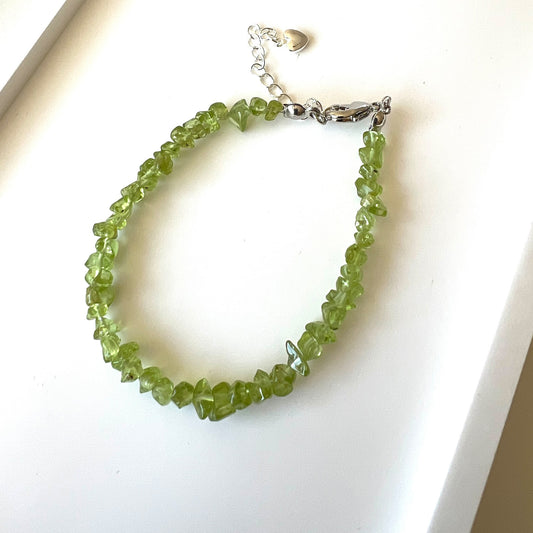 Prehnite Adjustable Bracelet - Promote deep inner healing, tranquility, release emotional baggage; Fit for wrist size 16 to 20cm