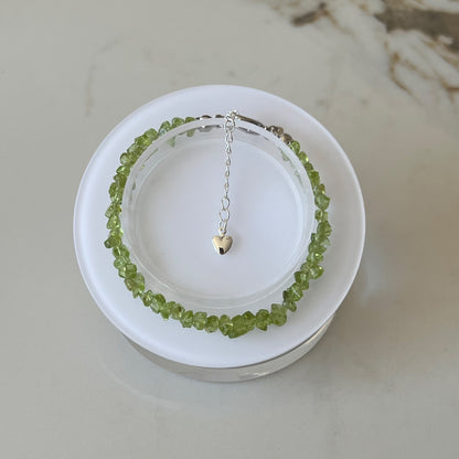 Prehnite Adjustable Bracelet - Promote deep inner healing, tranquility, release emotional baggage; Fit for wrist size 16 to 20cm