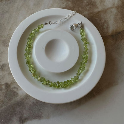 Prehnite Adjustable Bracelet - Promote deep inner healing, tranquility, release emotional baggage; Fit for wrist size 16 to 20cm
