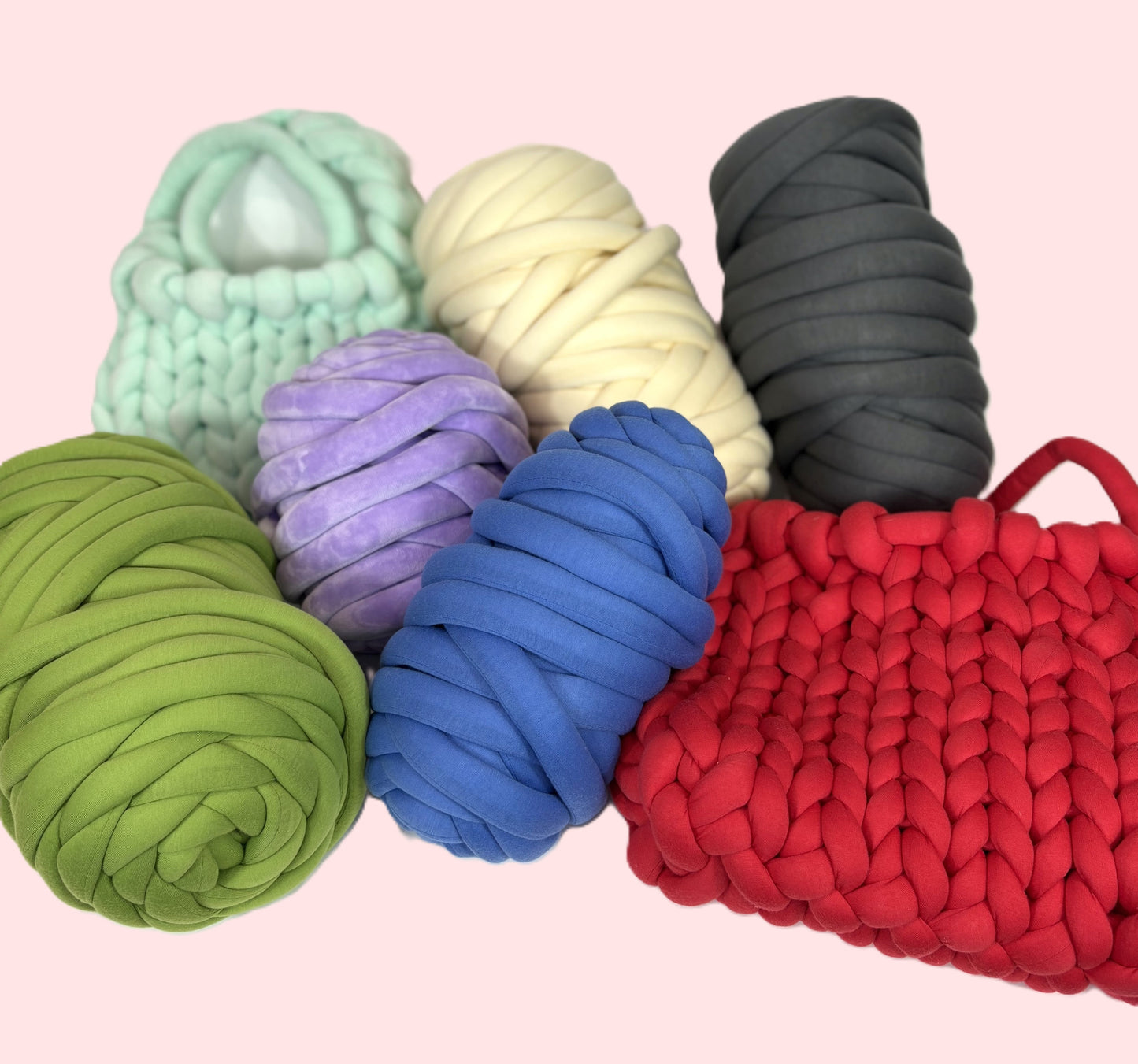 Super Chunky Finger Knitting Yarn, Perfect for Handbag, Cushion, Pet Bed