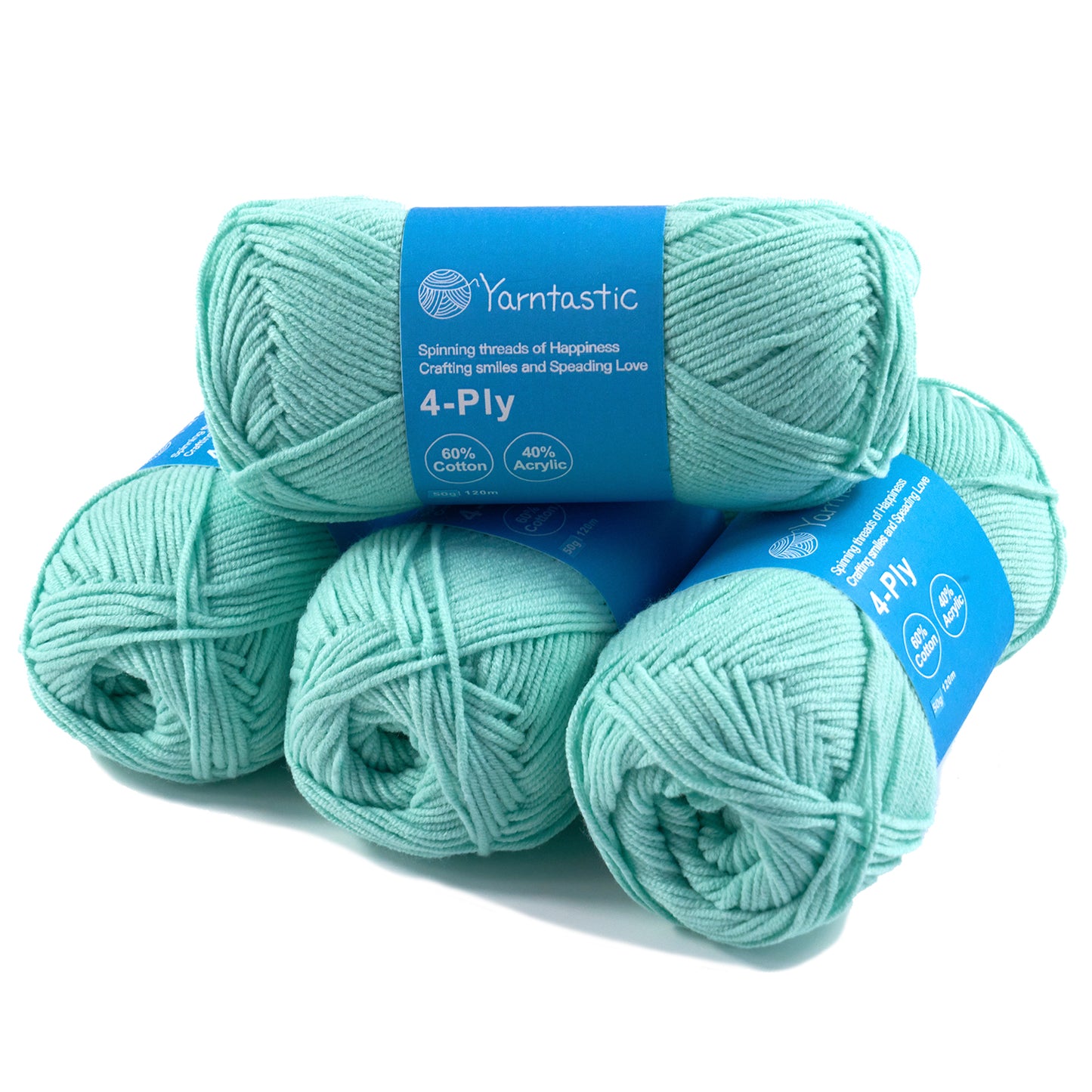 4 Ply Cotton Acrylic Blended Yarn (@50g) (aka. Milk Cotton)