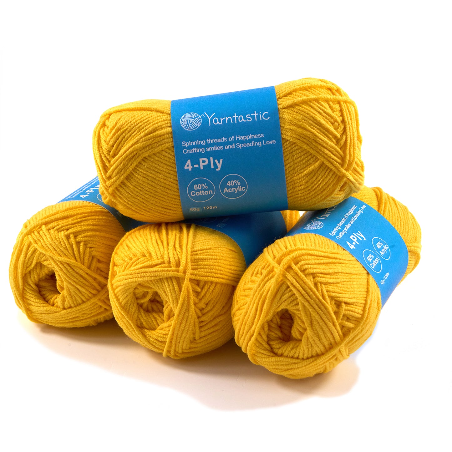 4 Ply Cotton Acrylic Blended Yarn (@50g) (aka. Milk Cotton)