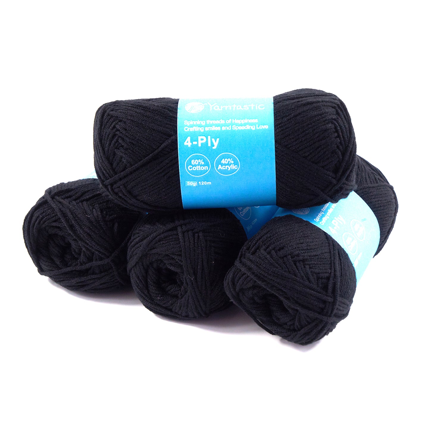 4 Ply Cotton Acrylic Blended Yarn (@50g) (aka. Milk Cotton)