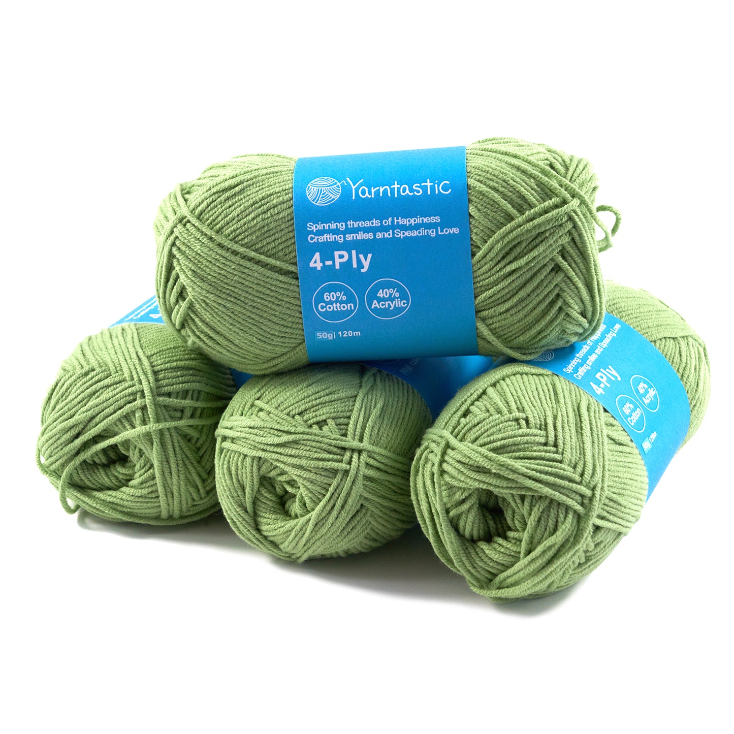 4 Ply Cotton Acrylic Blended Yarn (@50g) (aka. Milk Cotton)