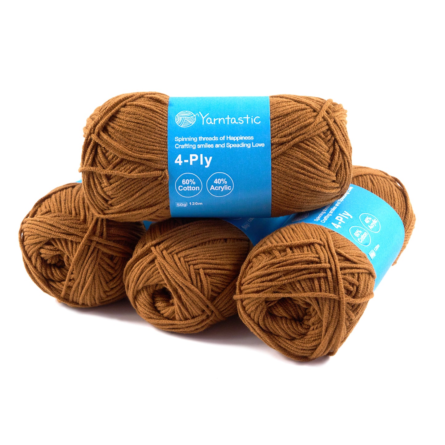 4 Ply Cotton Acrylic Blended Yarn (@50g) (aka. Milk Cotton)