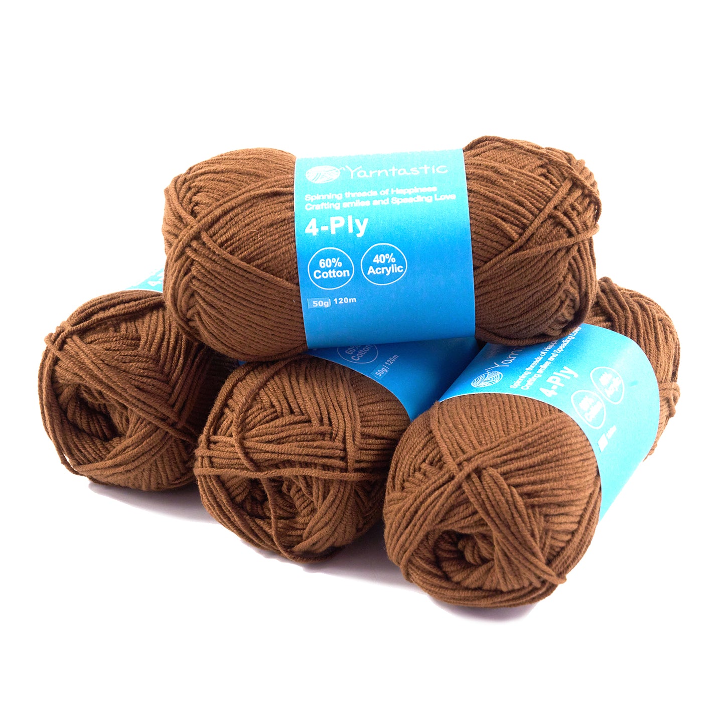 4 Ply Cotton Acrylic Blended Yarn (@50g) (aka. Milk Cotton)