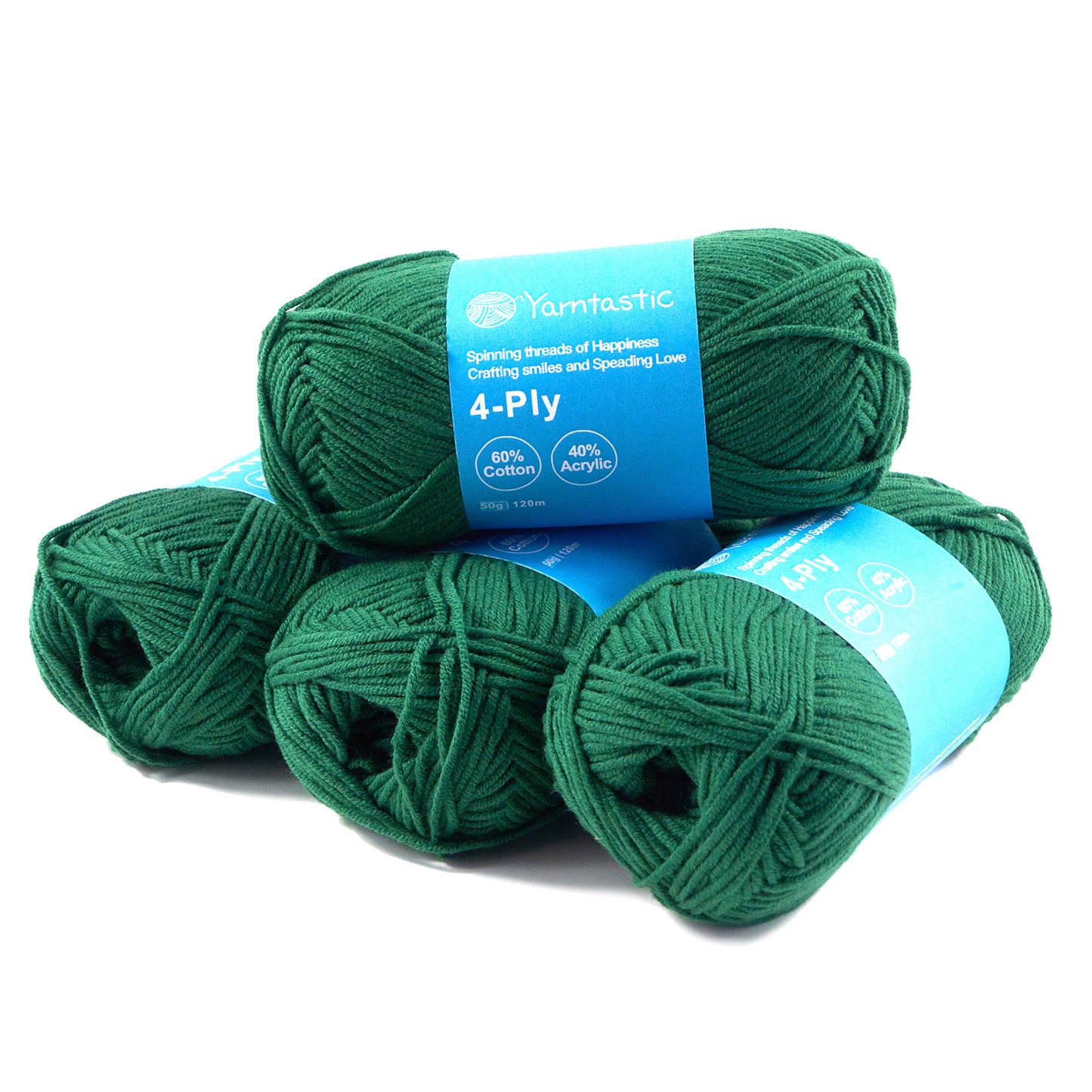 4 Ply Cotton Acrylic Blended Yarn (@50g) (aka. Milk Cotton)