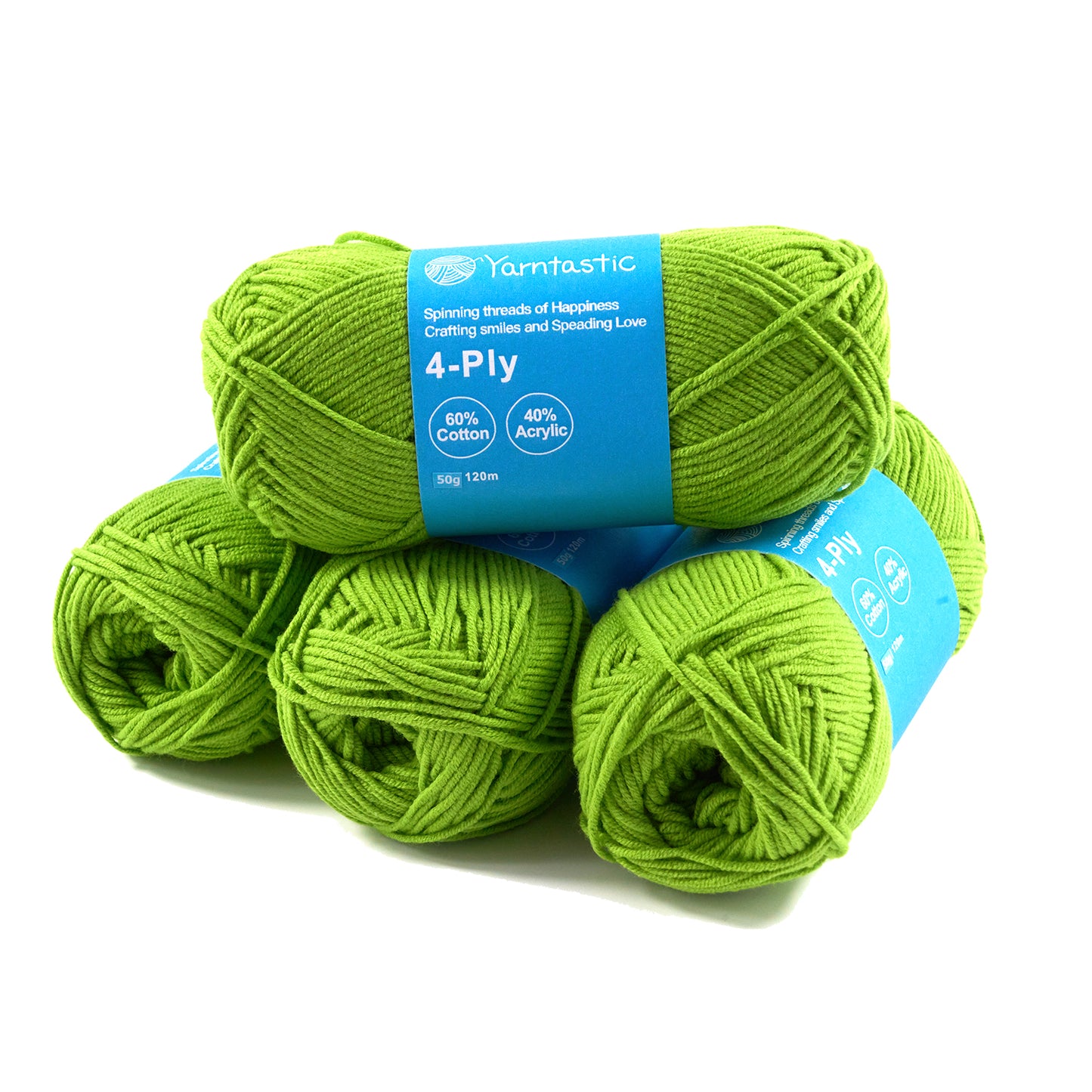 4 Ply Cotton Acrylic Blended Yarn (@50g) (aka. Milk Cotton)