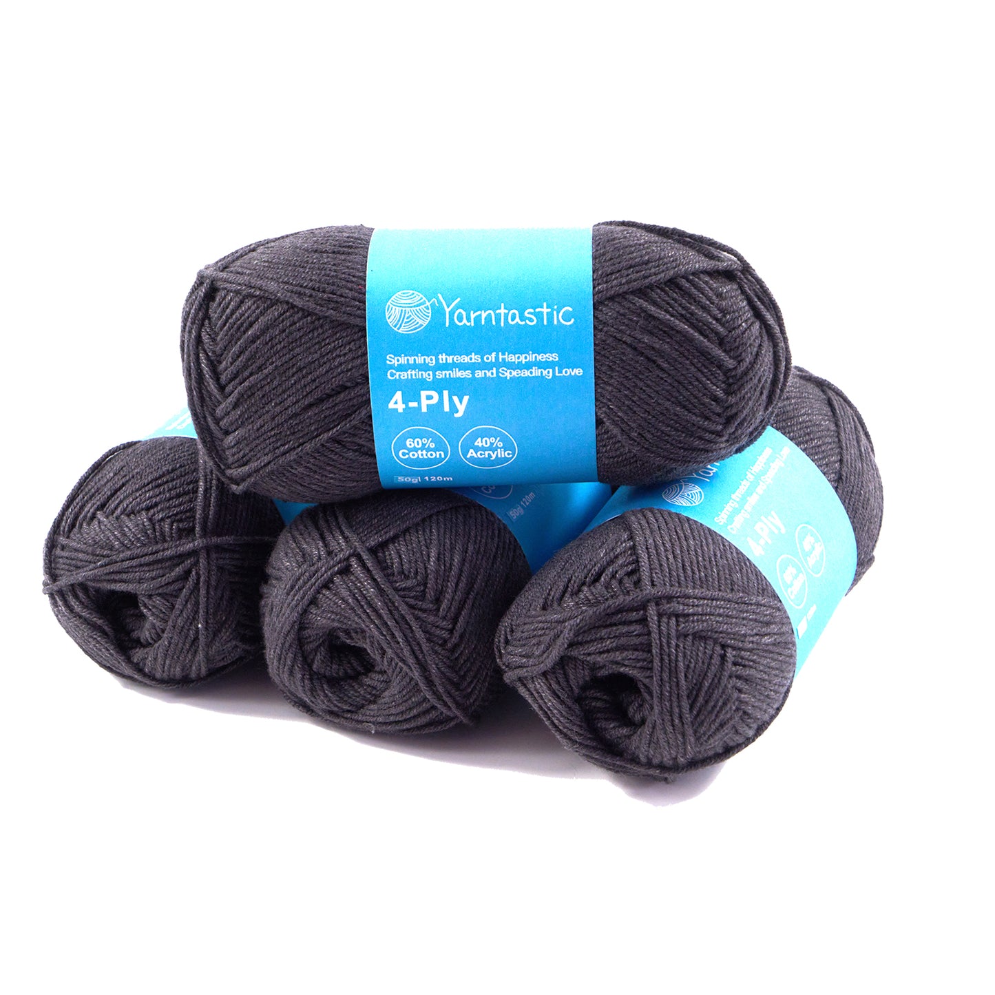 4 Ply Cotton Acrylic Blended Yarn (@50g) (aka. Milk Cotton)