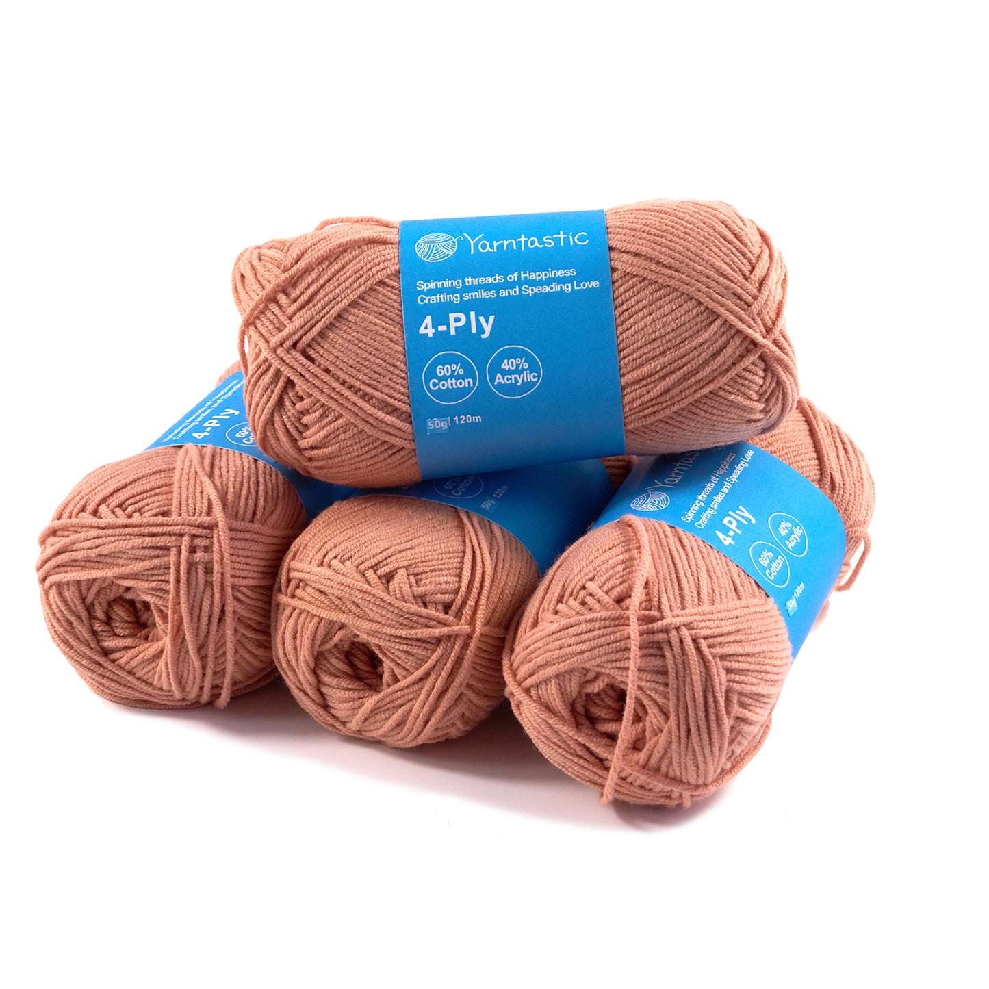 4 Ply Cotton Acrylic Blended Yarn (@50g) (aka. Milk Cotton)