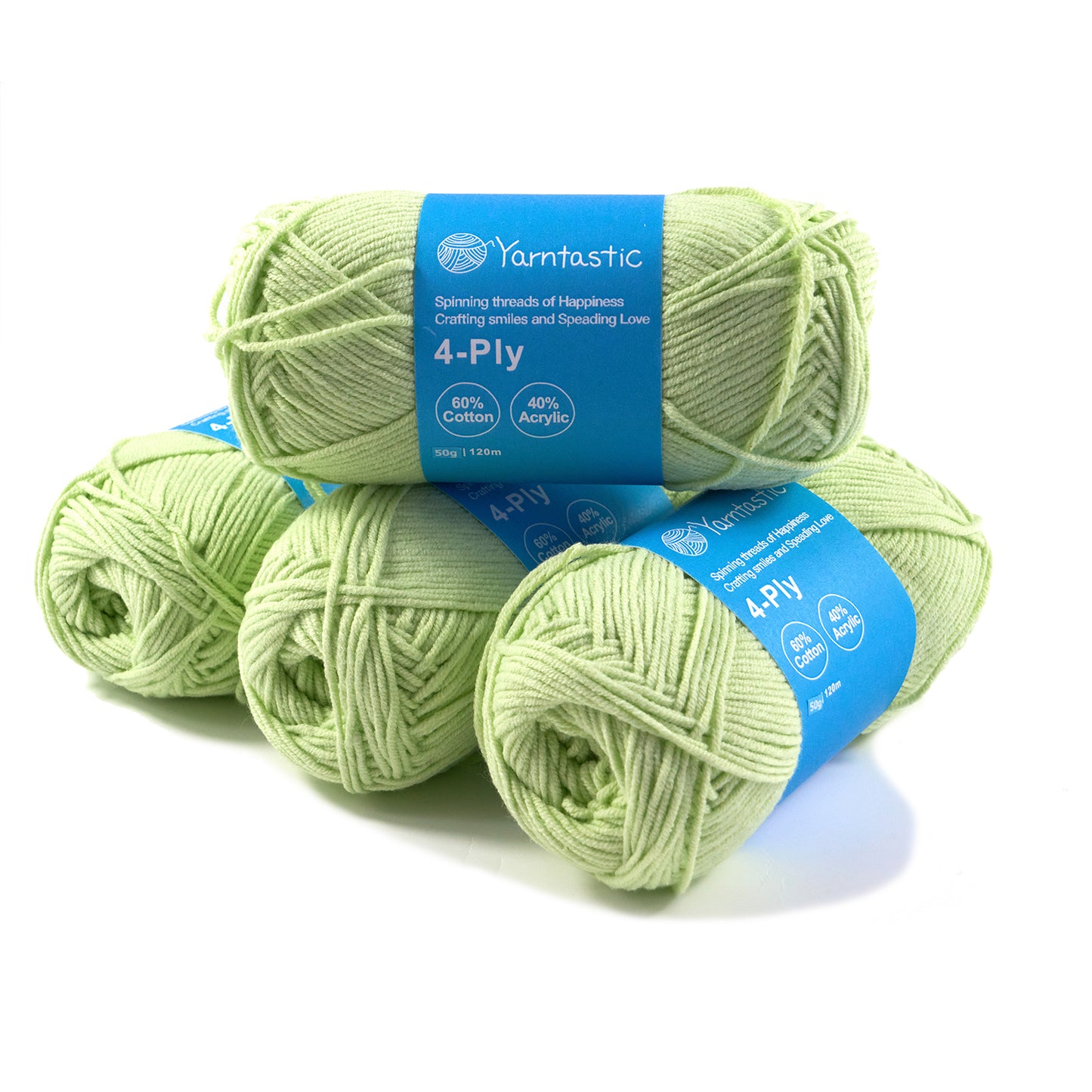 4 Ply Cotton Acrylic Blended Yarn (@50g) (aka. Milk Cotton)