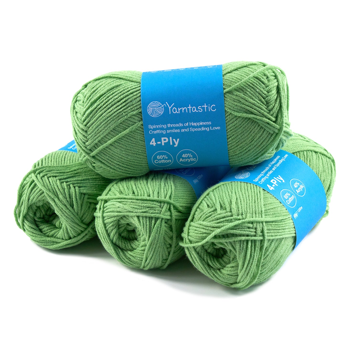 4 Ply Cotton Acrylic Blended Yarn (@50g) (aka. Milk Cotton)