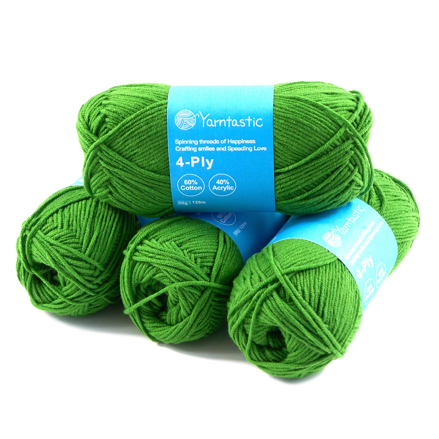 4 Ply Cotton Acrylic Blended Yarn (@50g) (aka. Milk Cotton)