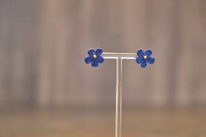 Yarntastic Handmade Micro-crochet 14K Gold Filled Colorful Stud Earrings - Little Daisy