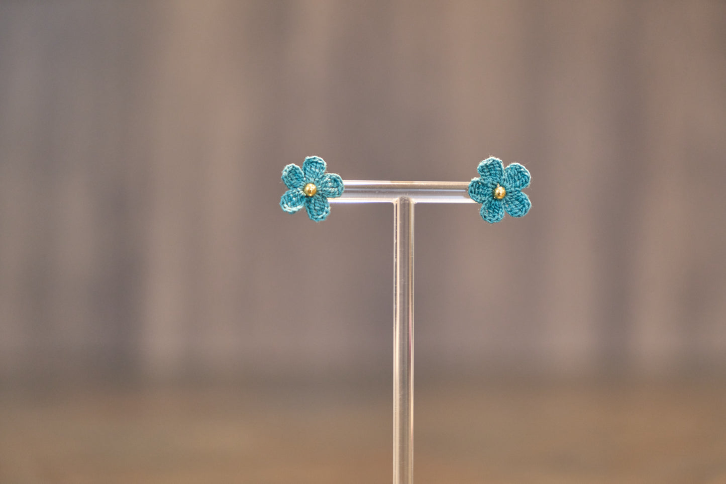 Yarntastic Handmade Micro-crochet 14K Gold Filled Colorful Stud Earrings - Little Daisy